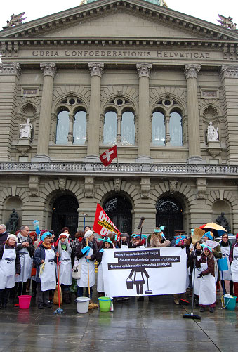 La mainfestation à Berne